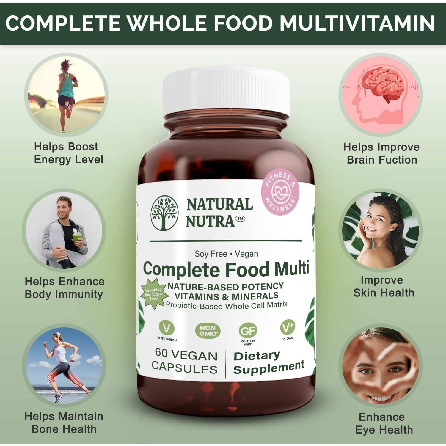 Multivitaminas Naturales Completo Natural Nutra 60 Cápsulas