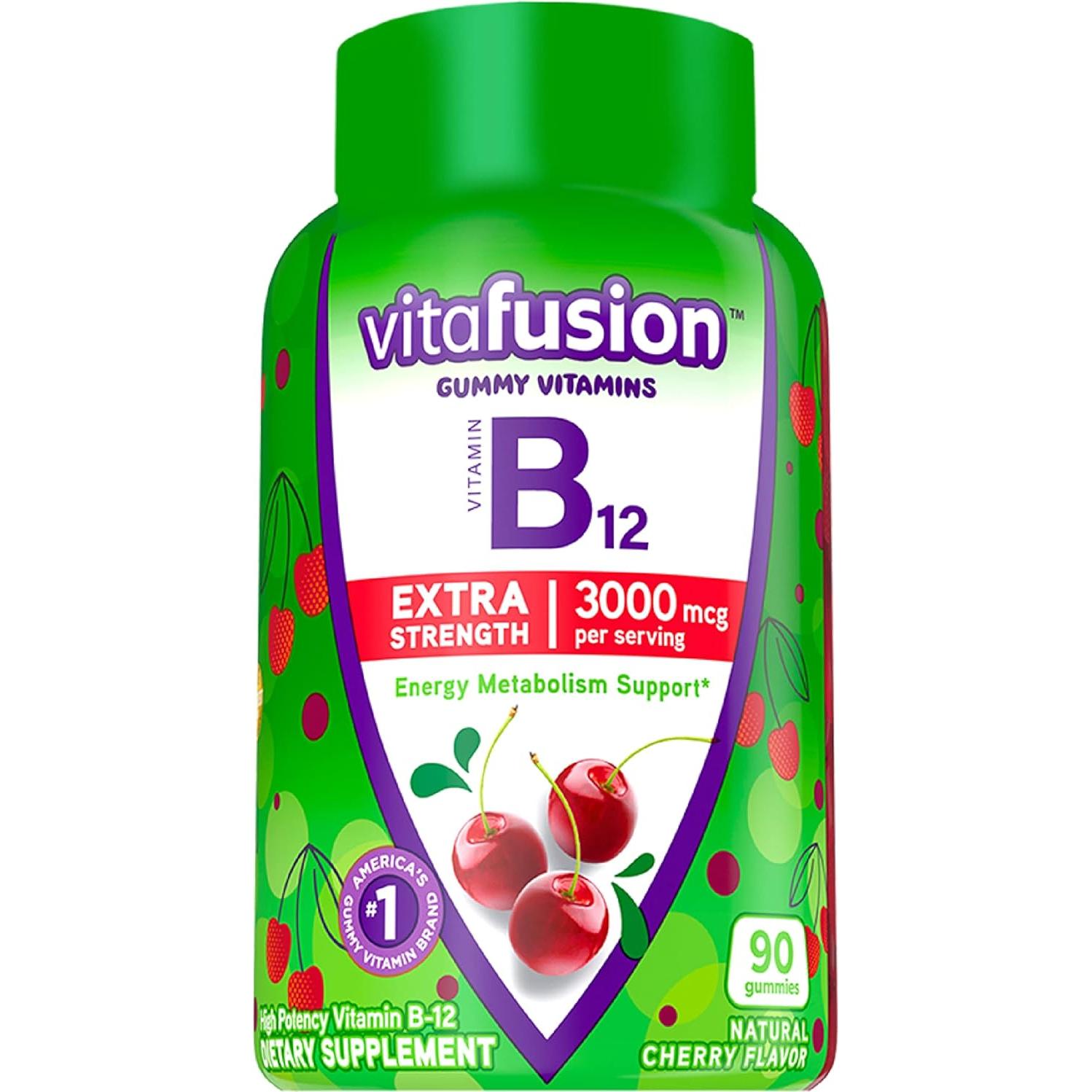 Vitafusion Gummy Vitaminas B12 Extra Fuerte 90 Unidades + Arándano 60 Unidades