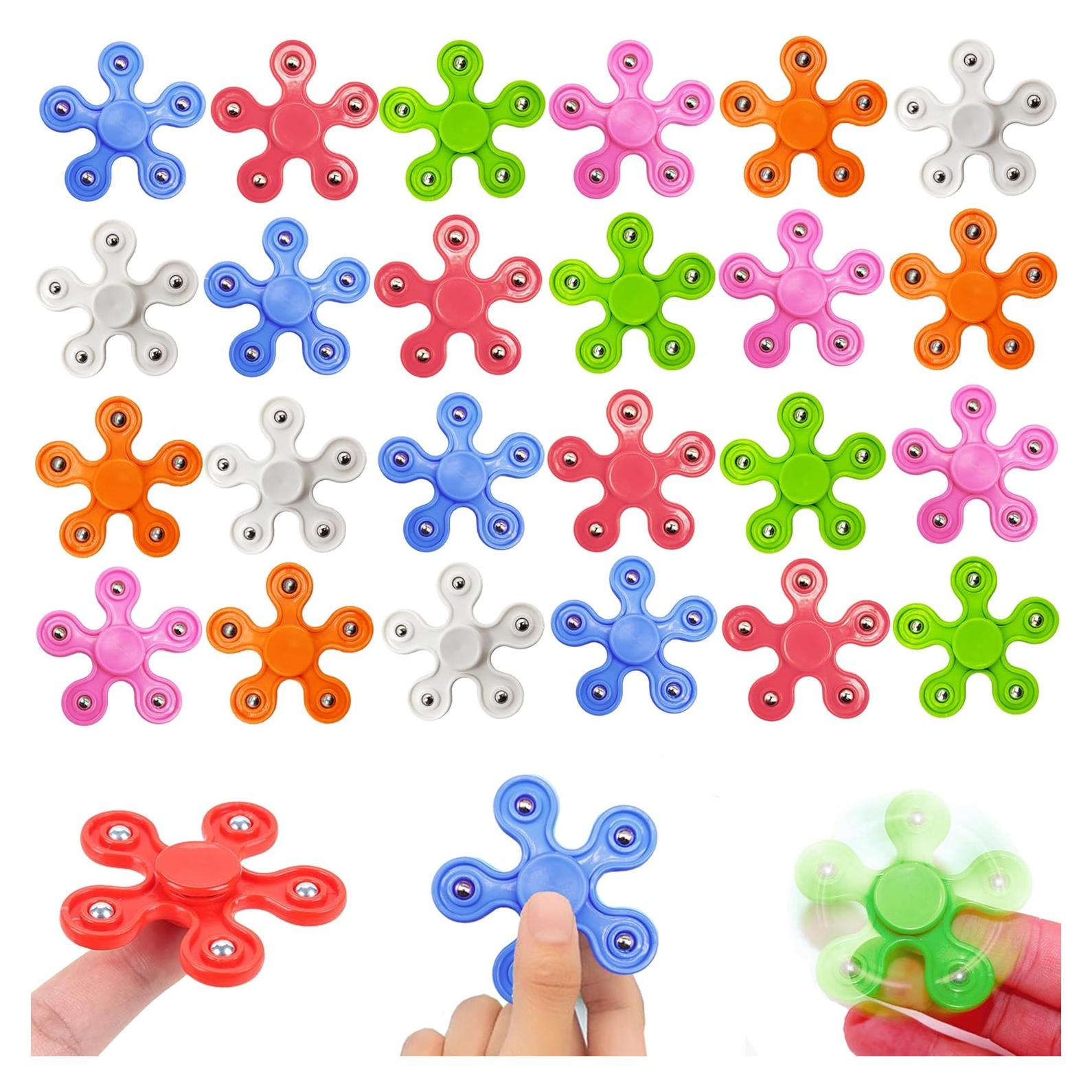 Paquete de 24 Fidget Spinners Raychoi Juguetes para Niños