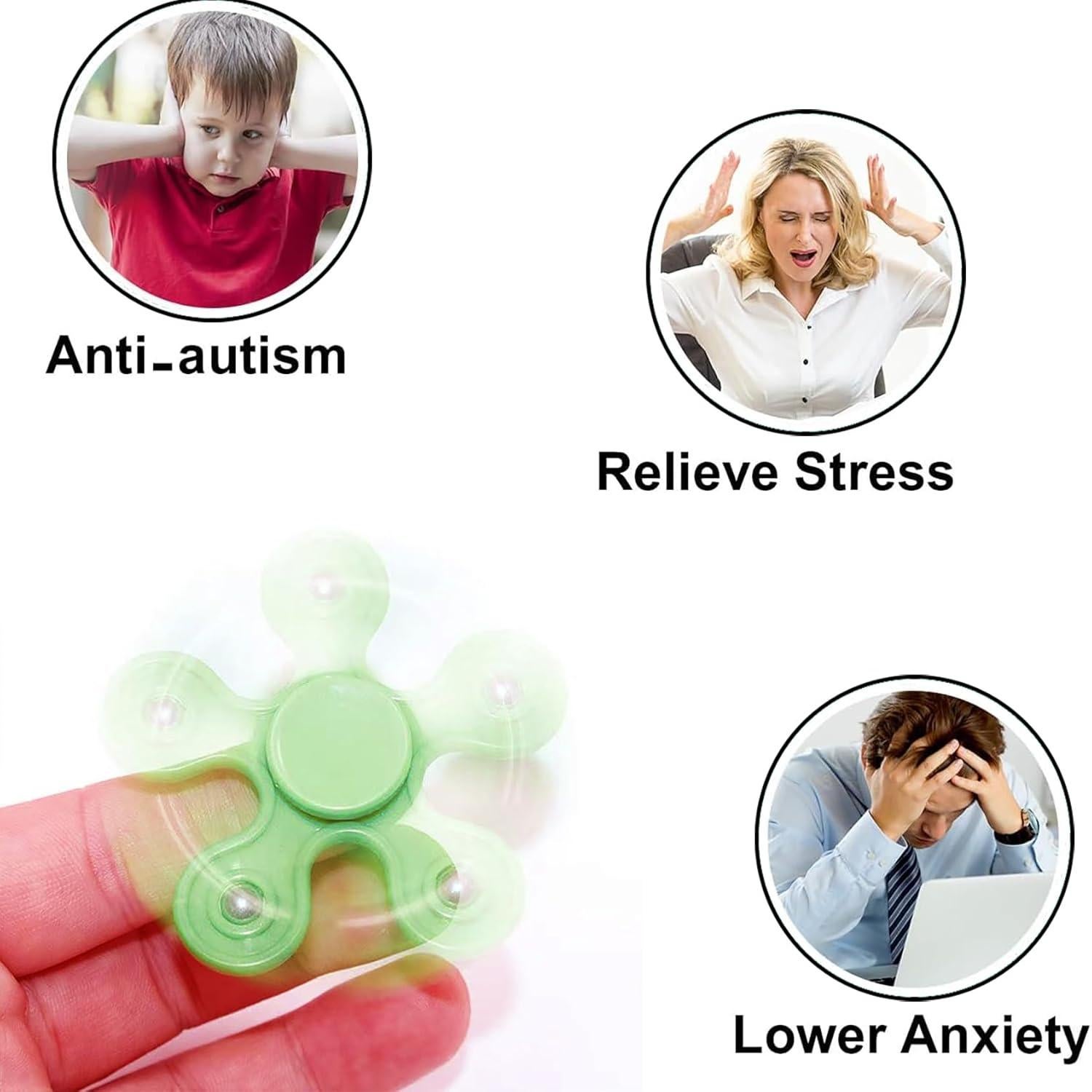 Paquete de 24 Fidget Spinners Raychoi Juguetes para Niños