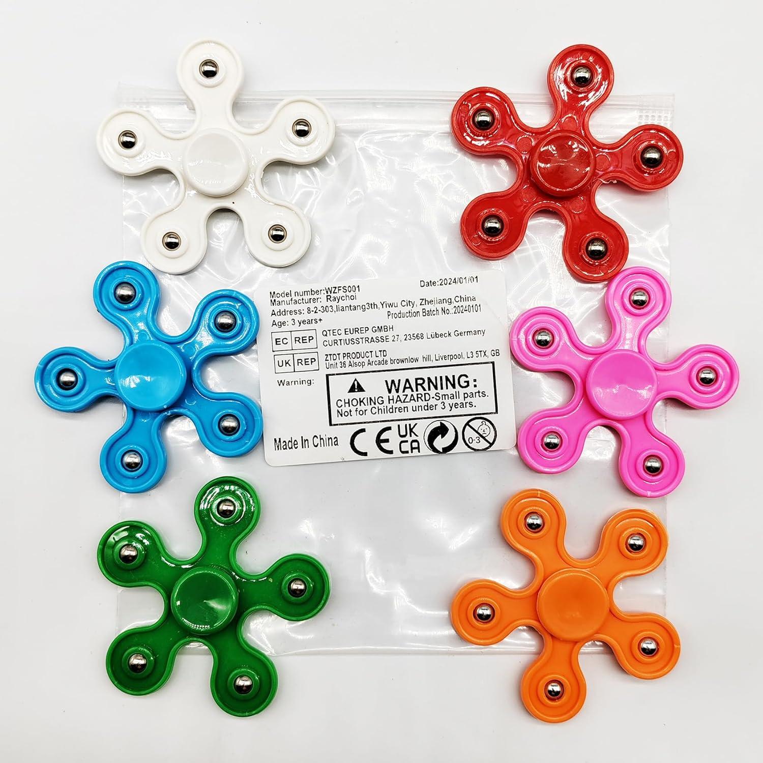 Paquete de 24 Fidget Spinners Raychoi Juguetes para Niños