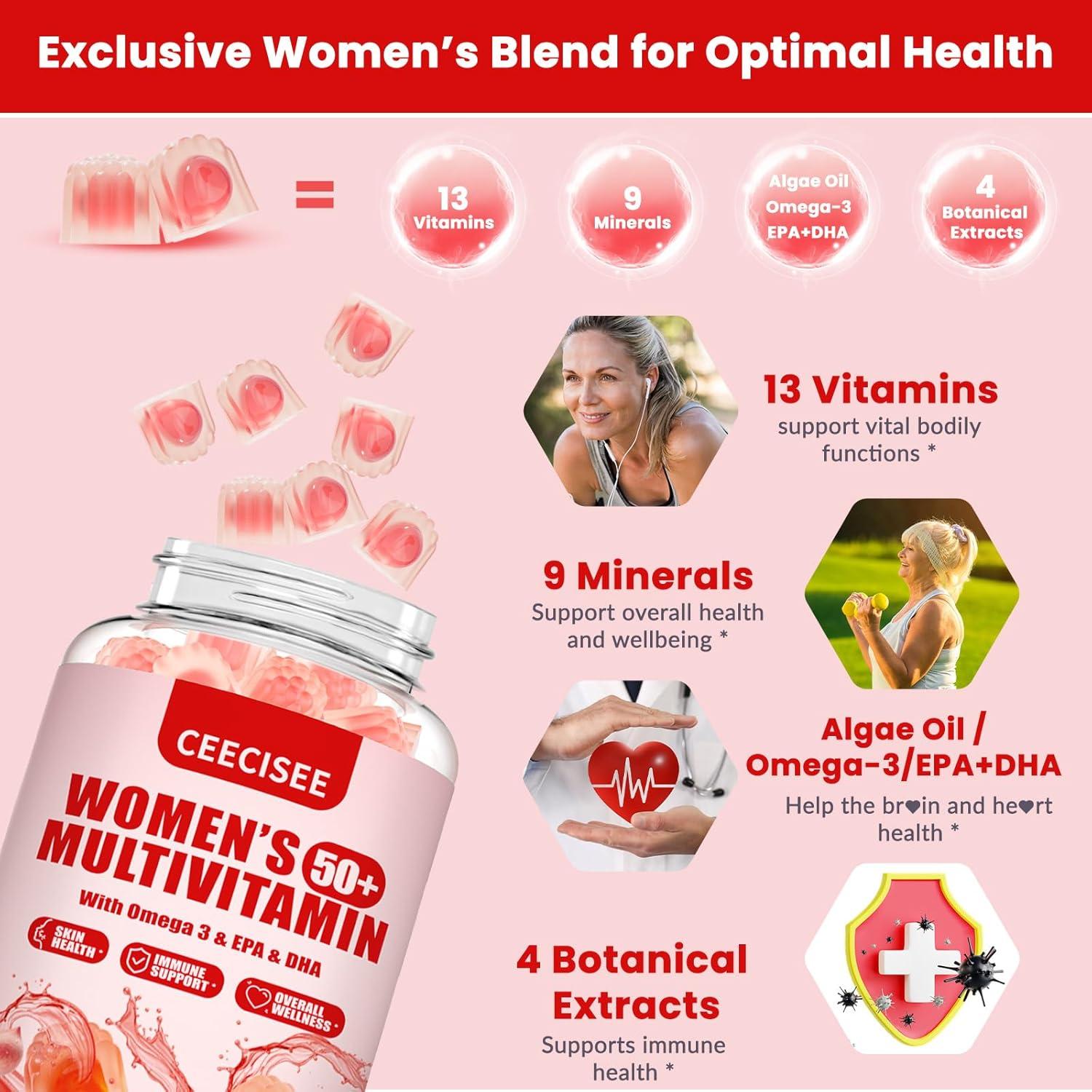 Gomitas Multivitamínicas Veganas Ceecisee 120 Conteo Durazno