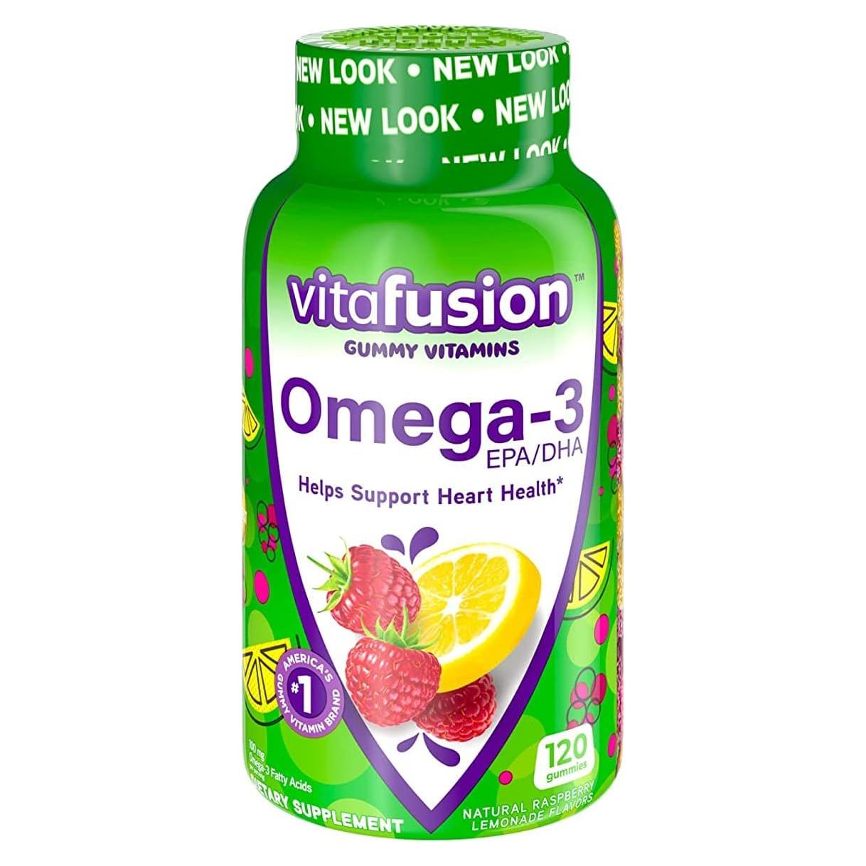 Gominolas Omega-3 Vitafusion 120 unidades - Sin sabor a pescado
