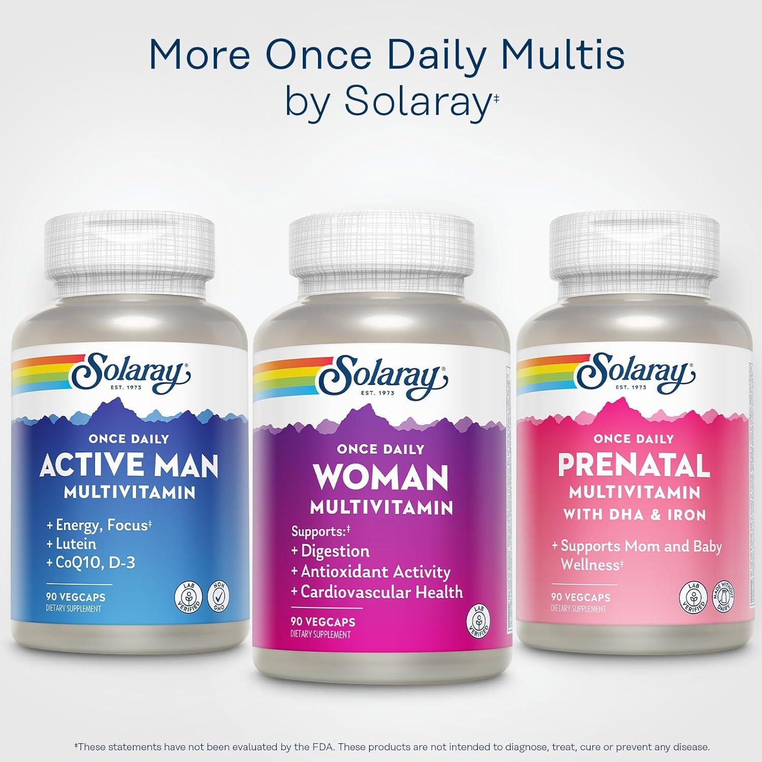 Multivitamina Diaria para Mujeres Solaray con Hierro 90 Porciones