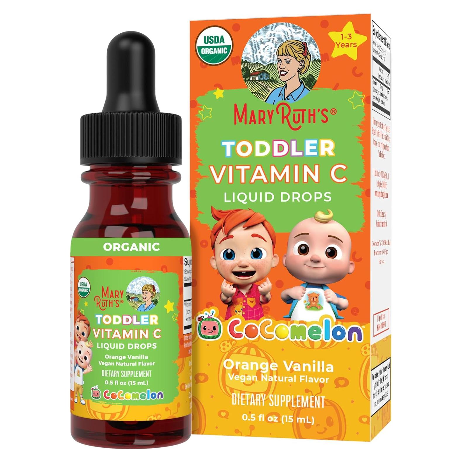 Gotas de Vitamina C Orgánica MaryRuth para Niños 1-3 Años
