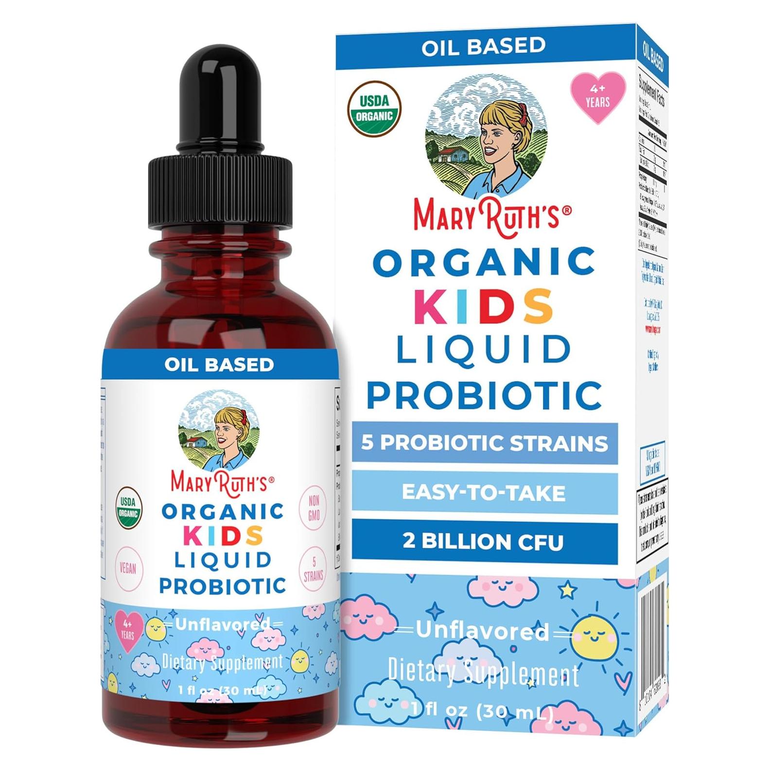 Gotas Líquidas Probioticas para Niños MaryRuth 30 mL Orgánico