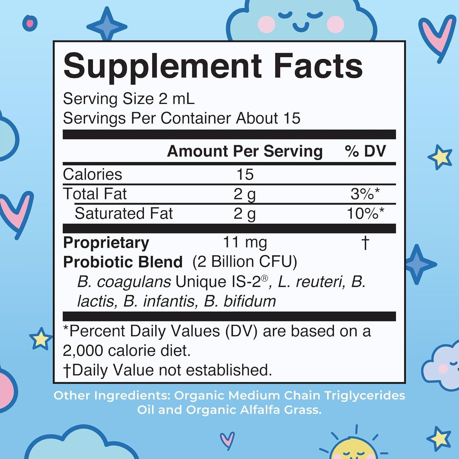 Gotas Líquidas Probioticas para Niños MaryRuth 30 mL Orgánico