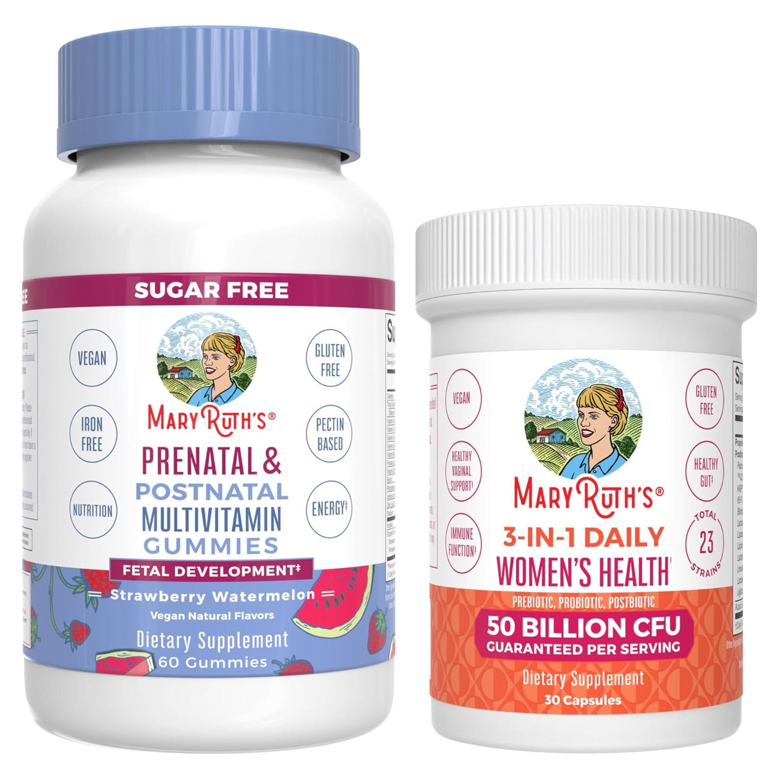 Gominolas Prenatales y Postnatales MaryRuth 60 unidades Fresa