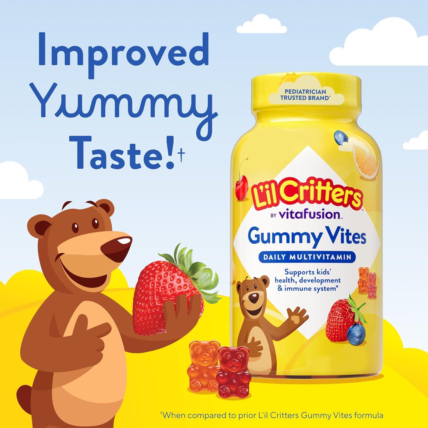 Multivitaminas Gummy L'il Critters 70 Gomas Niños Sabor Frutas