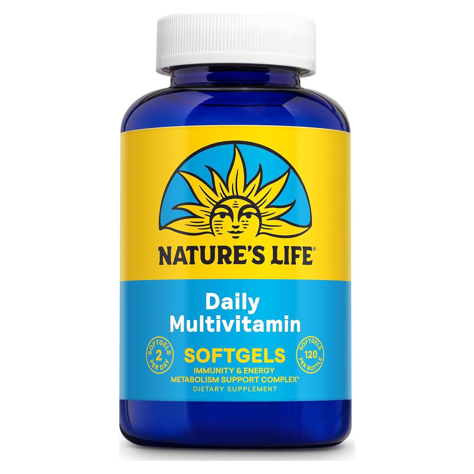 Multivitamina Diaria Nature's Life 60 Gelatinas Blandas - Hierro