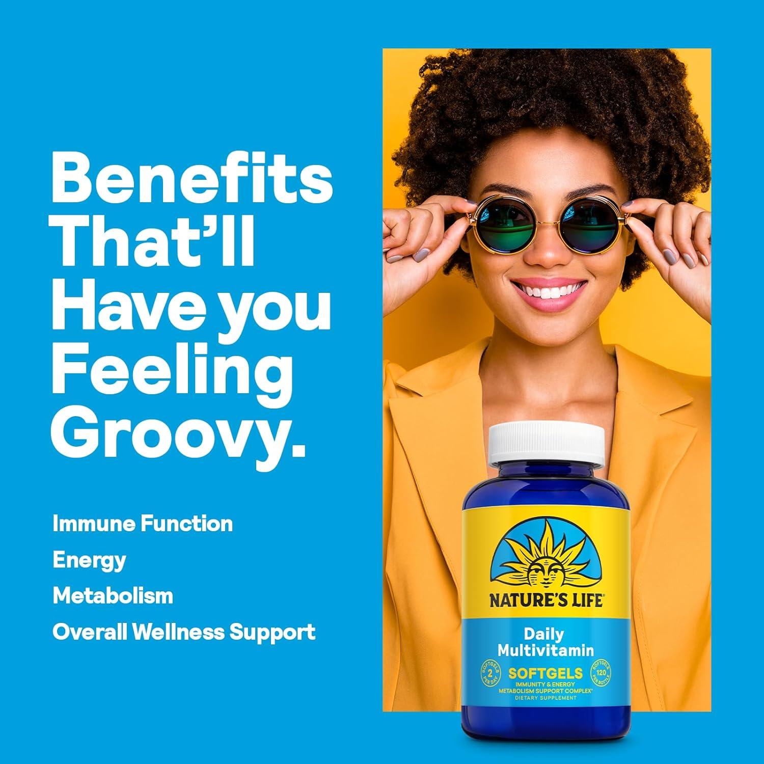 Multivitamina Diaria Nature's Life 60 Gelatinas Blandas - Hierro