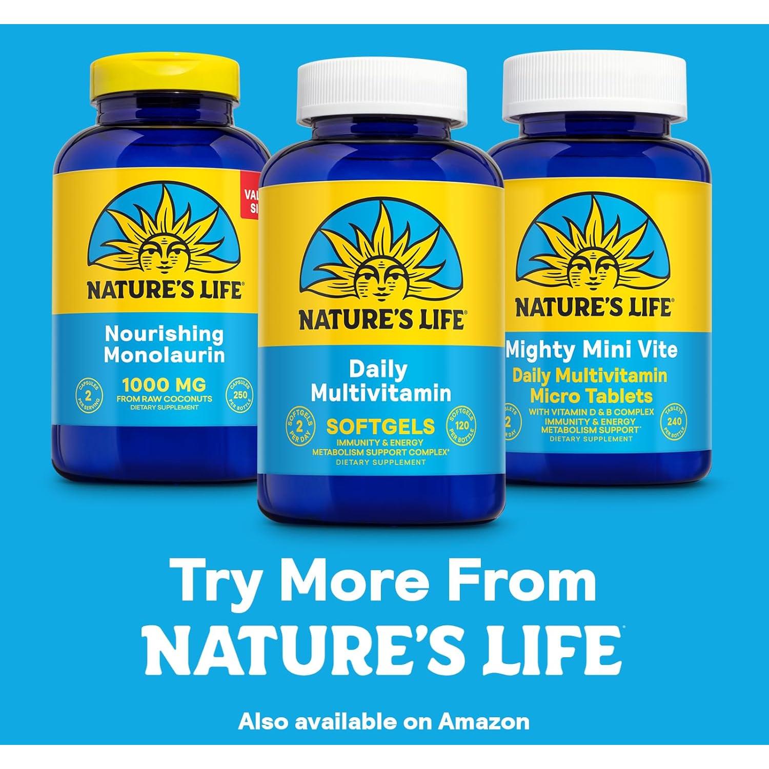 Multivitamina Diaria Nature's Life 60 Gelatinas Blandas - Hierro