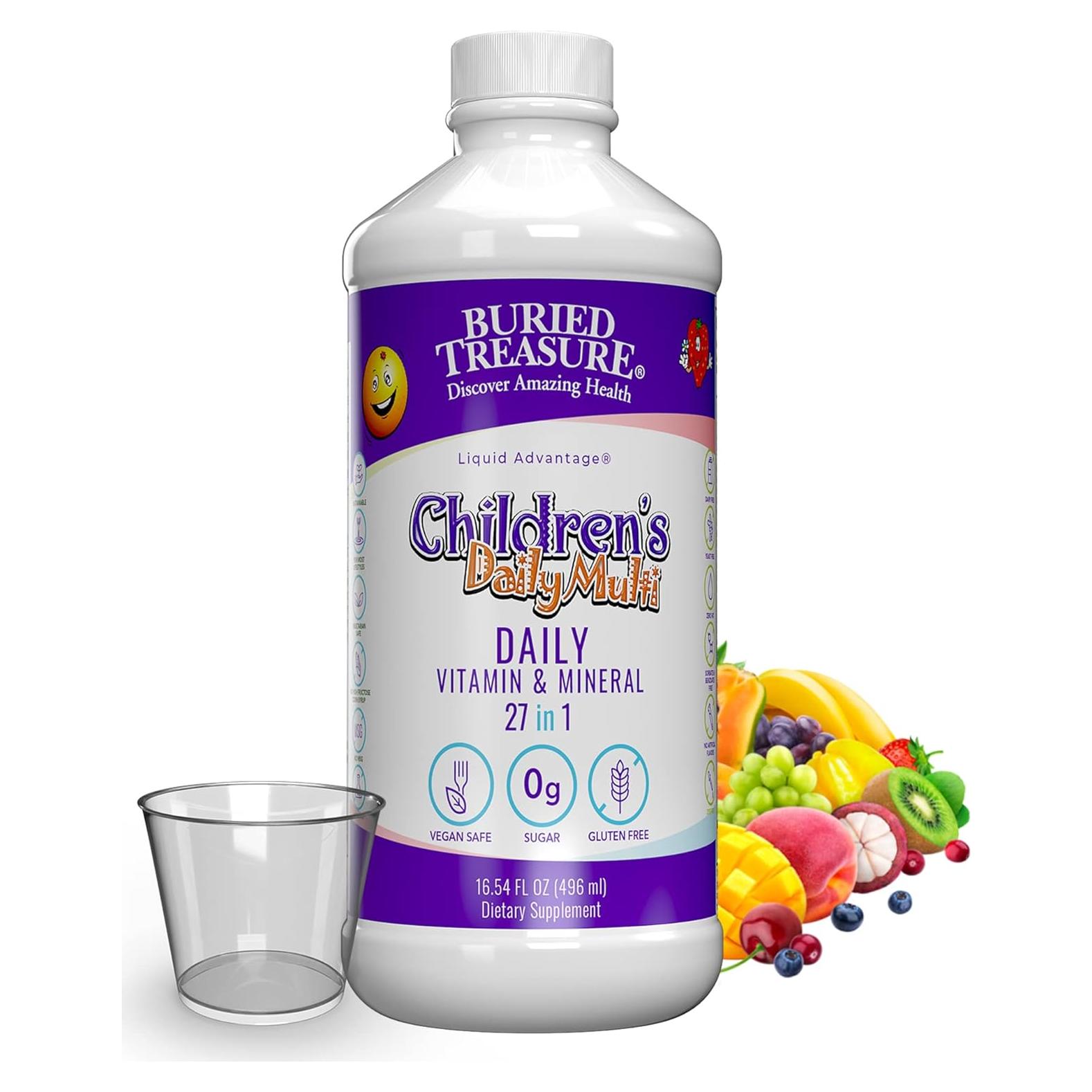 Multivitamínico Líquido Diario para Niños Buried Treasure 473ml