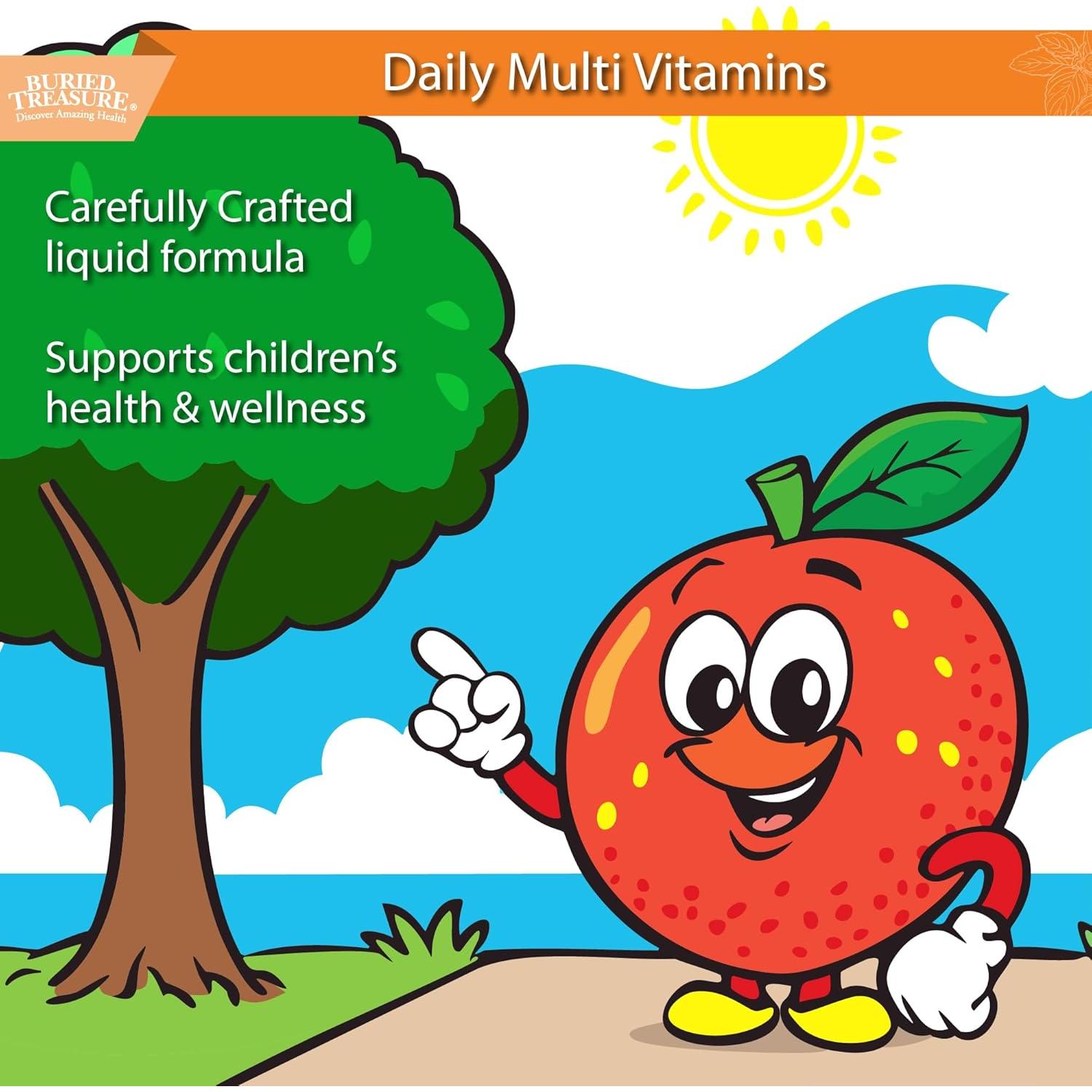 Multivitamínico Líquido Diario para Niños Buried Treasure 473ml