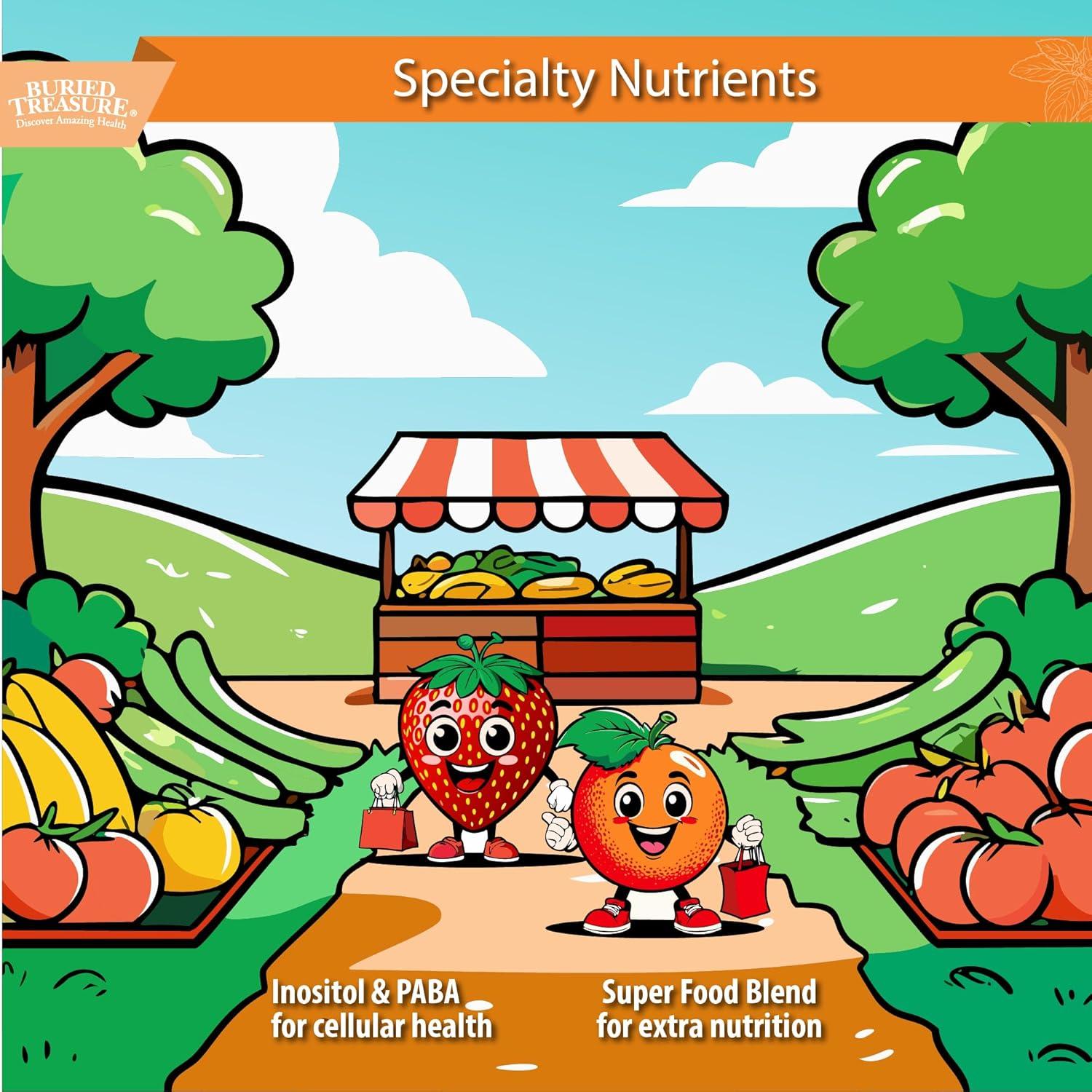 Multivitamínico Líquido Diario para Niños Buried Treasure 473ml