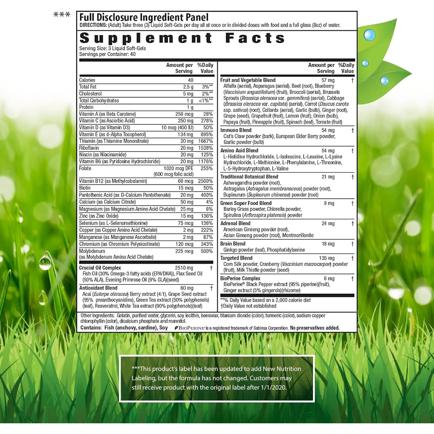 Multivitamina Líquido-Gel Irwin Naturals para Mujeres - 120 Gelatinas