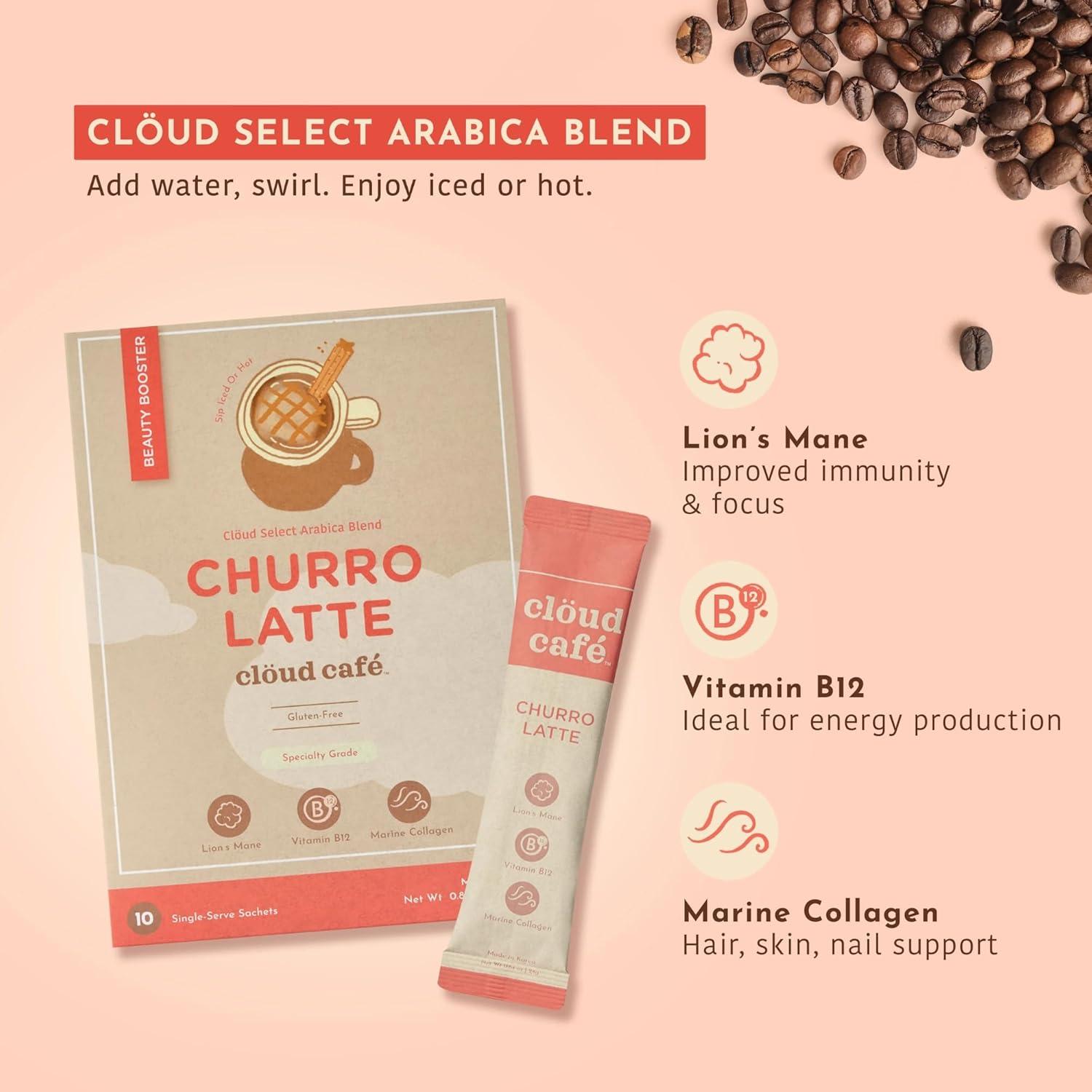 Café Instantáneo Clöud con Colágeno Marino - 10 Sobres