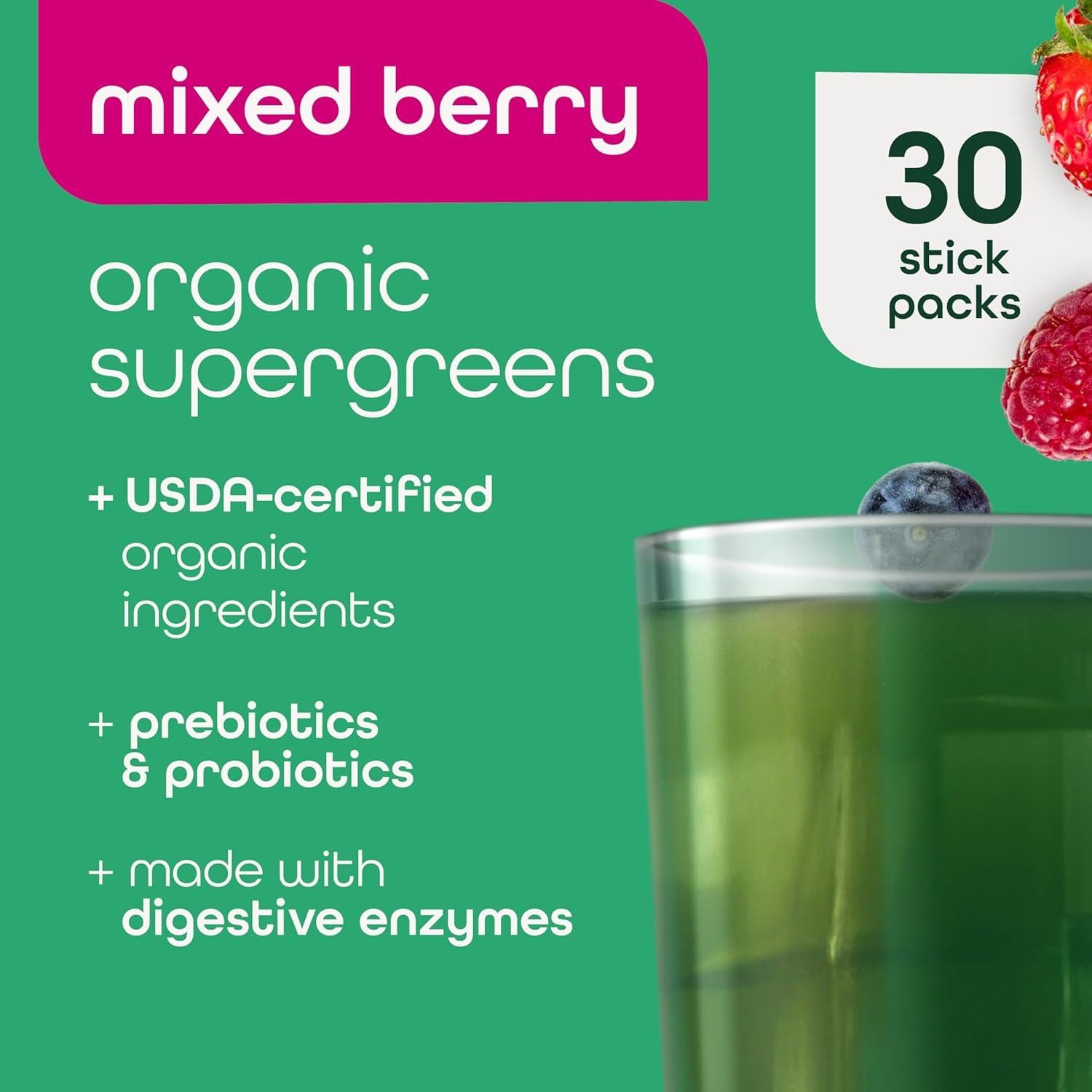 Zena Nutrition Polvo Orgánico de Super Verdes 30 Porciones