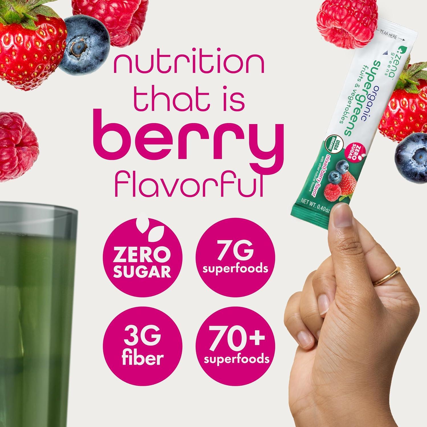 Zena Nutrition Polvo Orgánico de Super Verdes 30 Porciones