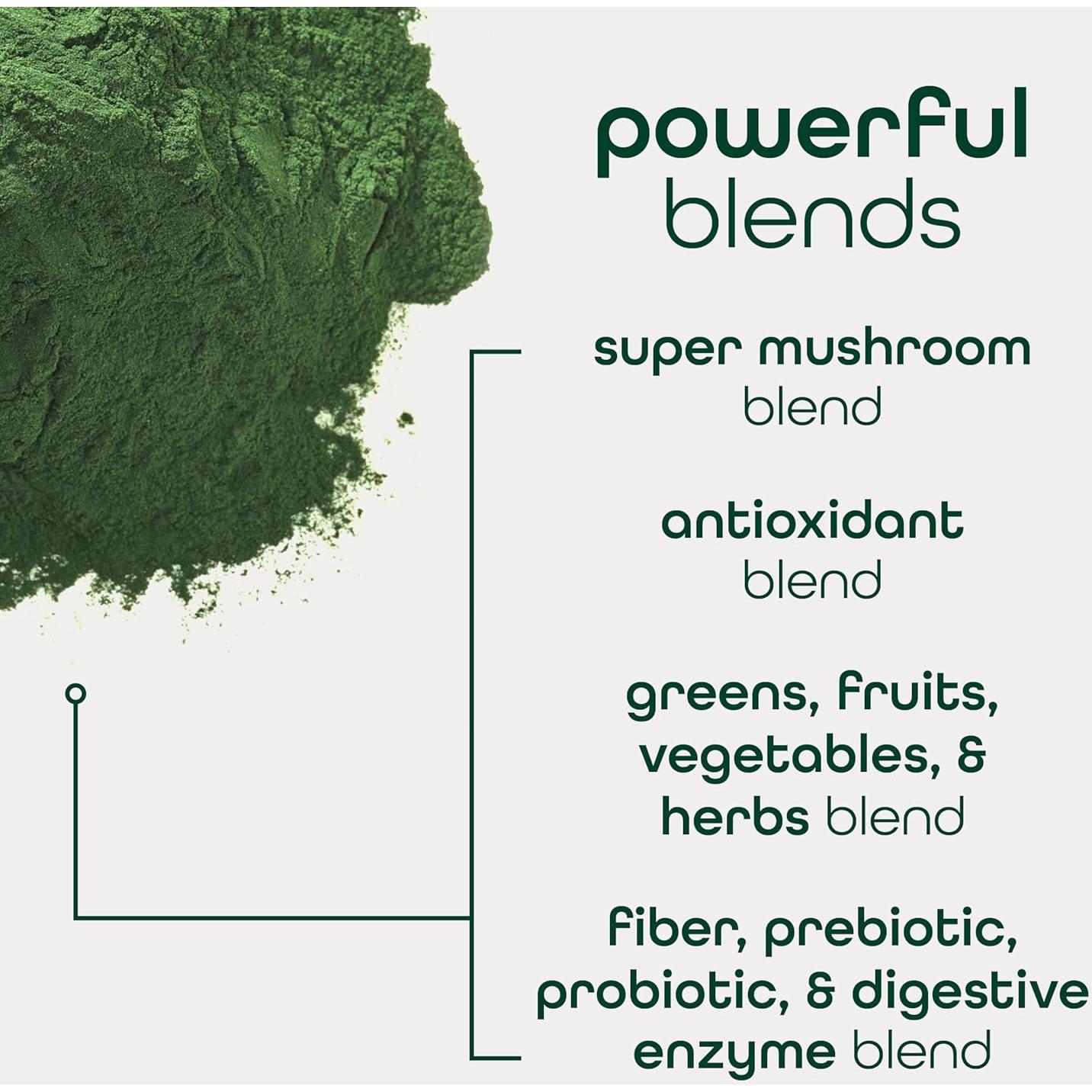 Zena Nutrition Polvo Orgánico de Super Verdes 30 Porciones