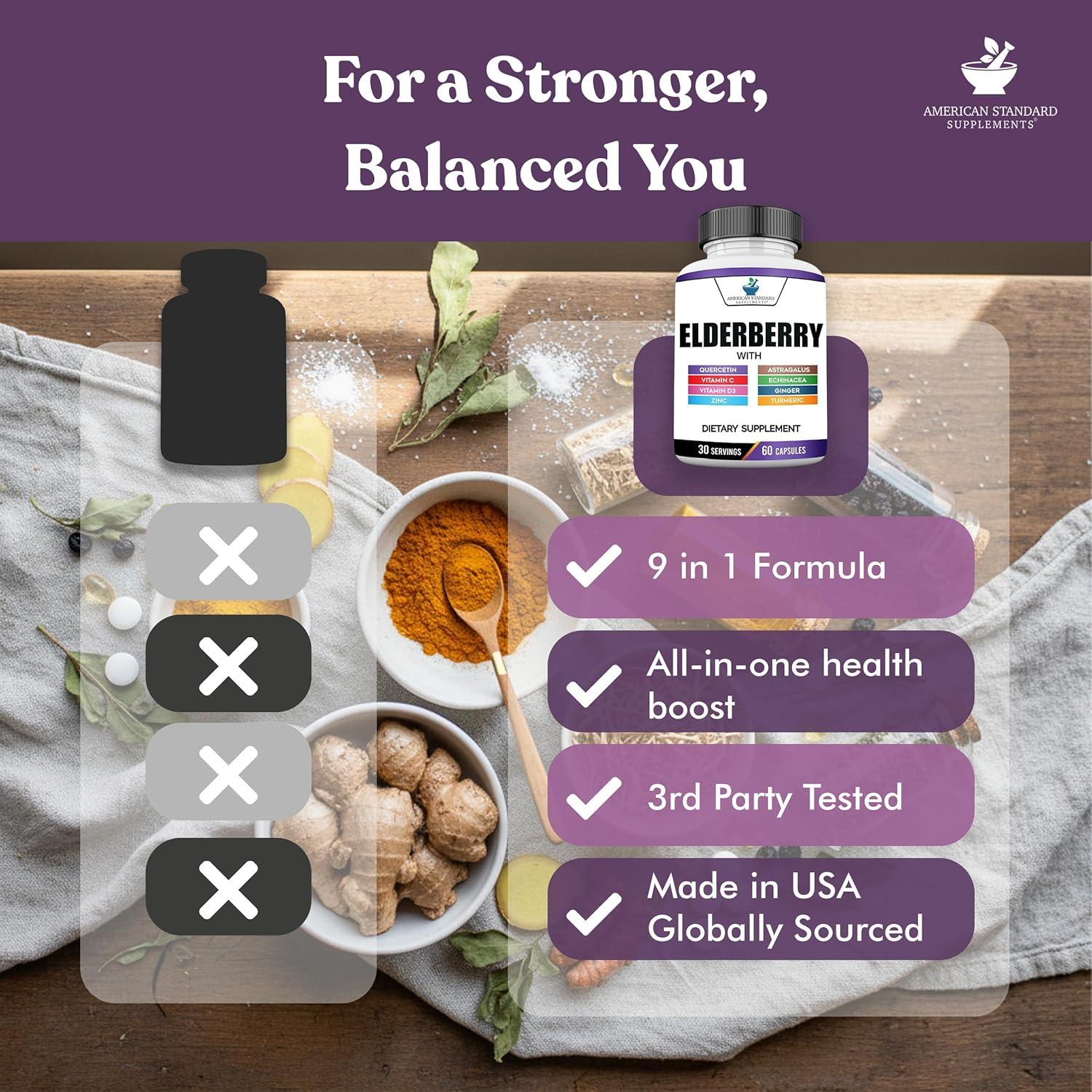 Suplemento Inmunológico American Standard 60 Cápsulas Quercetina