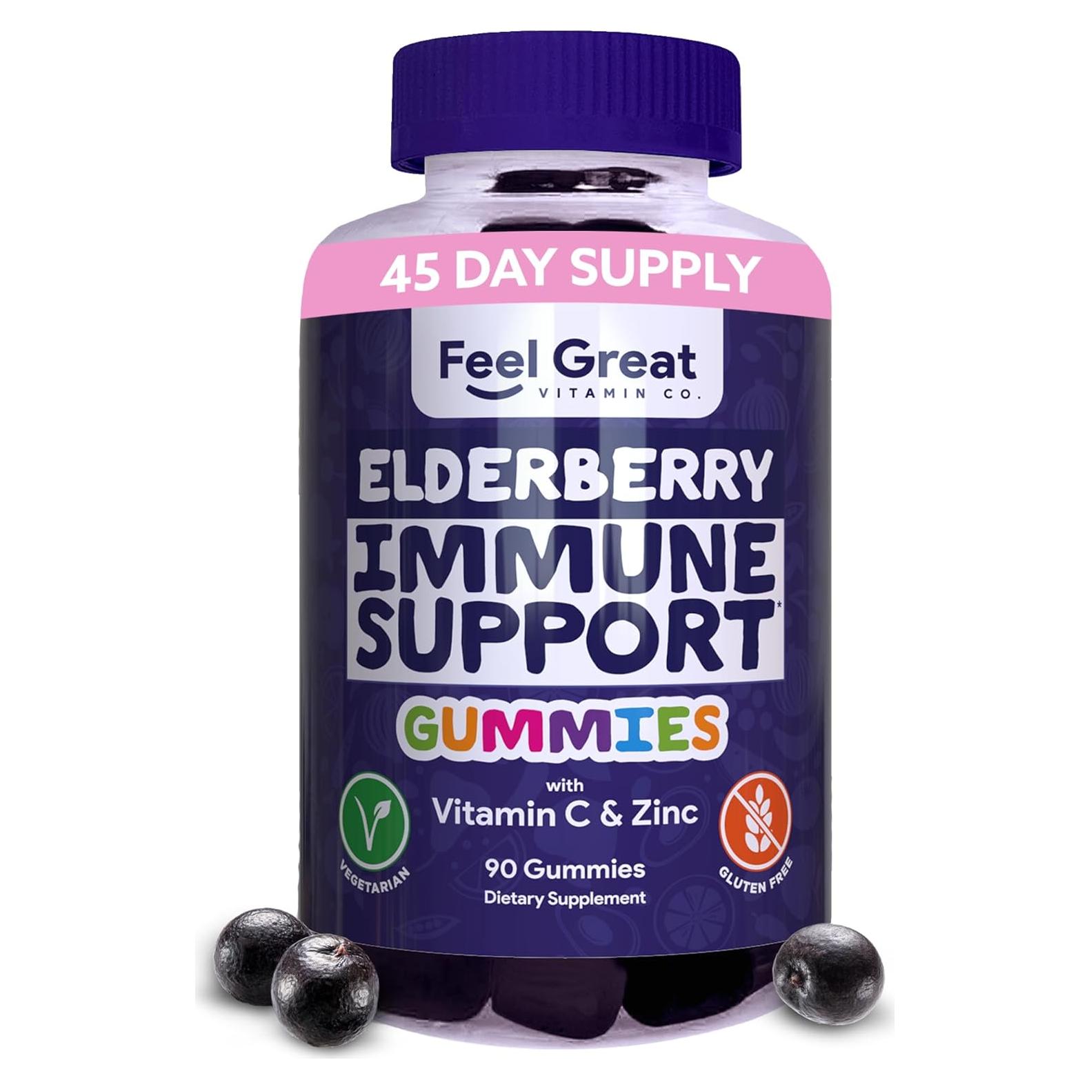 Gomitas Feel Great con Zinc y Vitamina C - 90 Unidades