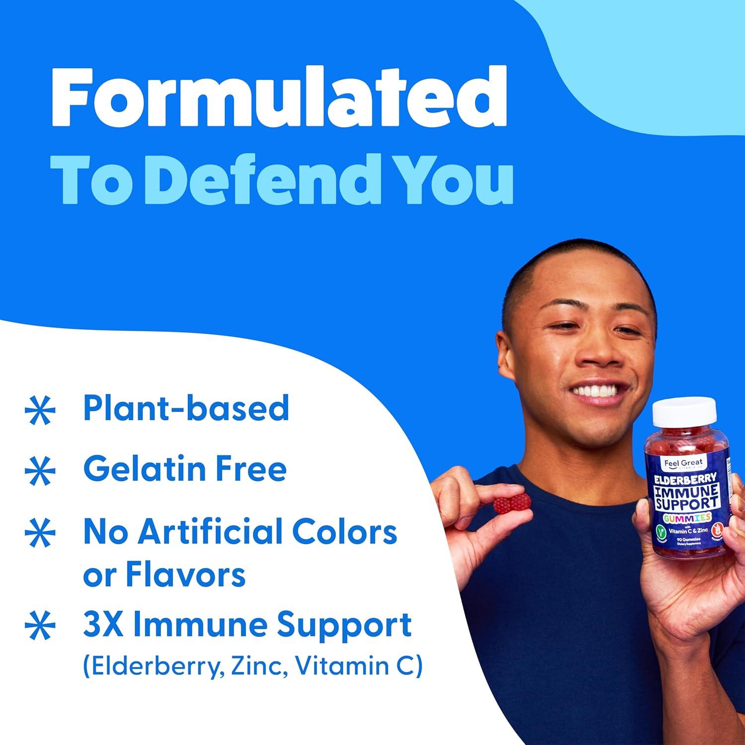 Gomitas Feel Great con Zinc y Vitamina C - 90 Unidades