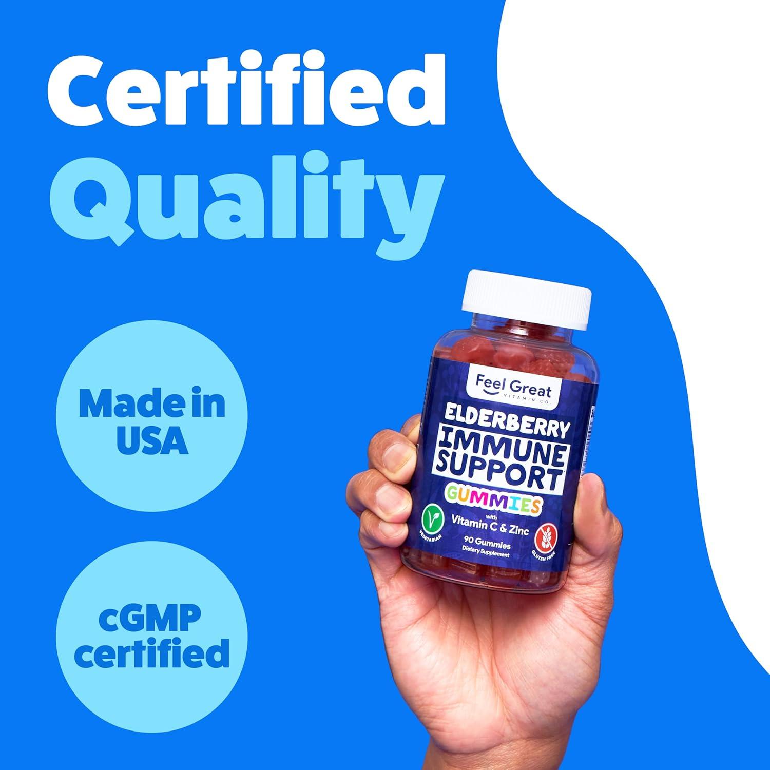 Gomitas Feel Great con Zinc y Vitamina C - 90 Unidades