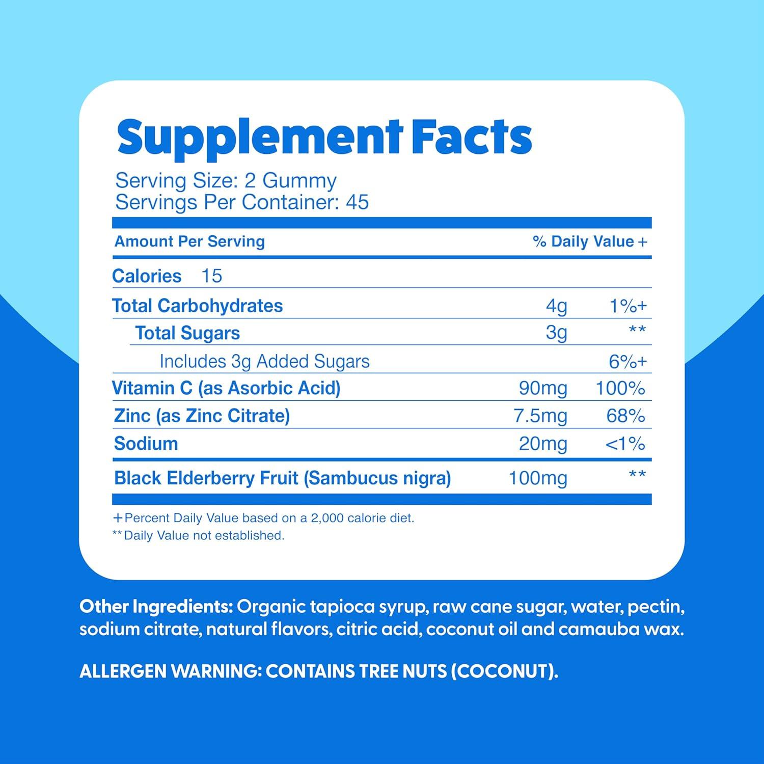 Gomitas Feel Great con Zinc y Vitamina C - 90 Unidades