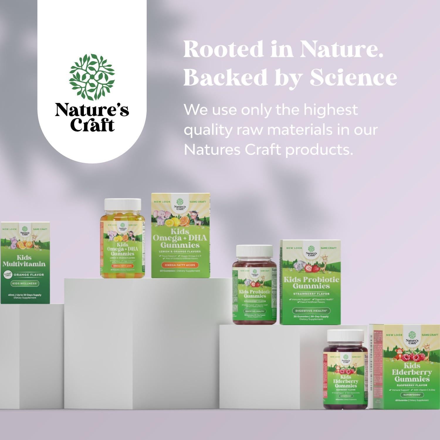 Gomitas de Vitamina C y Zinc Natures Craft 221g - Inmunidad Niños