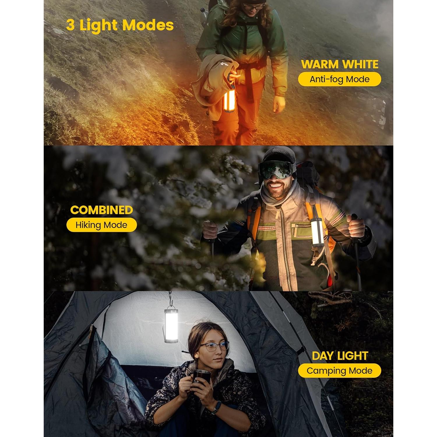 Linterna de Camping Glocusent C11 5000mAh 1200LM IP68