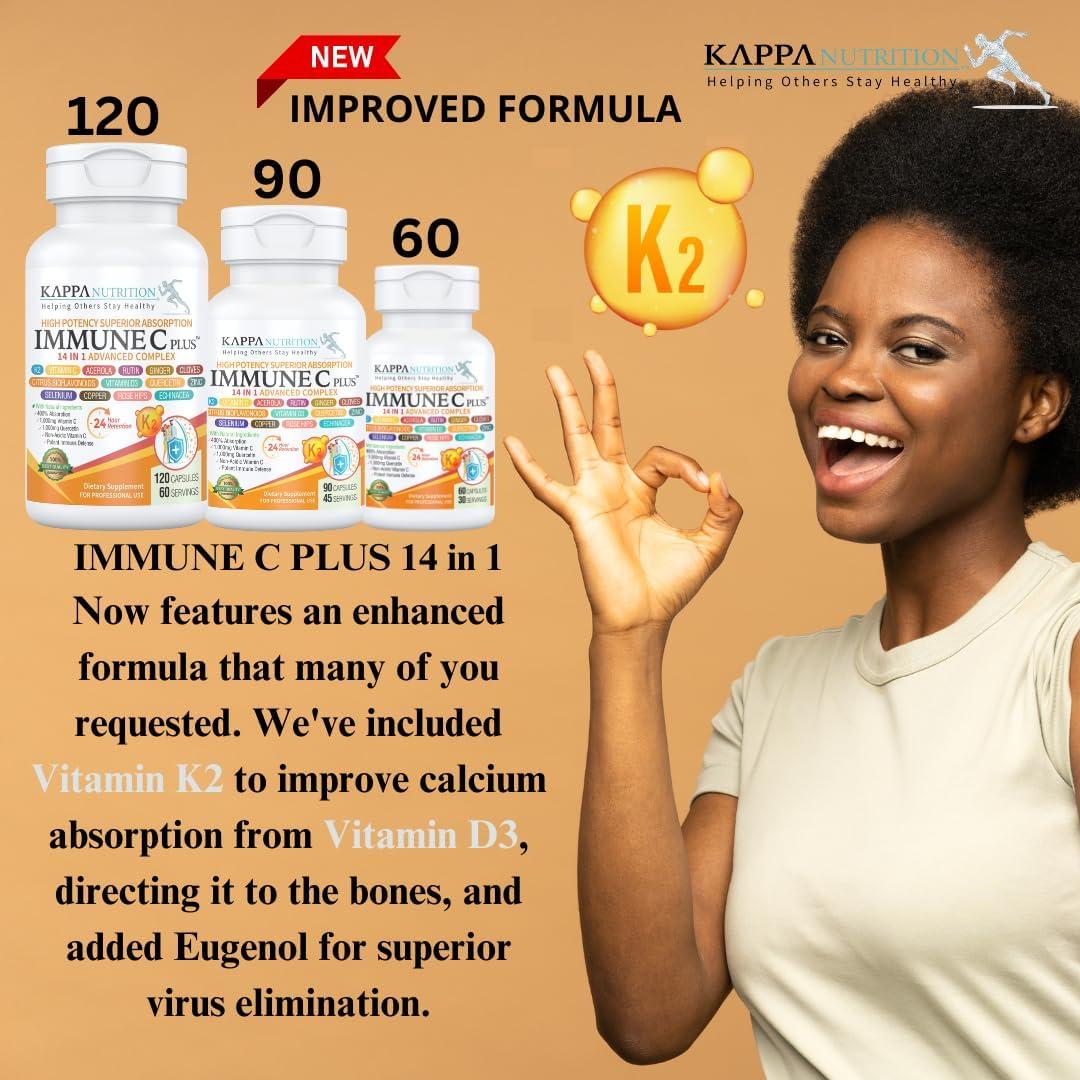 Inmunidad C Plus 14 en 1 Kappa Nutrition 60 Cápsulas