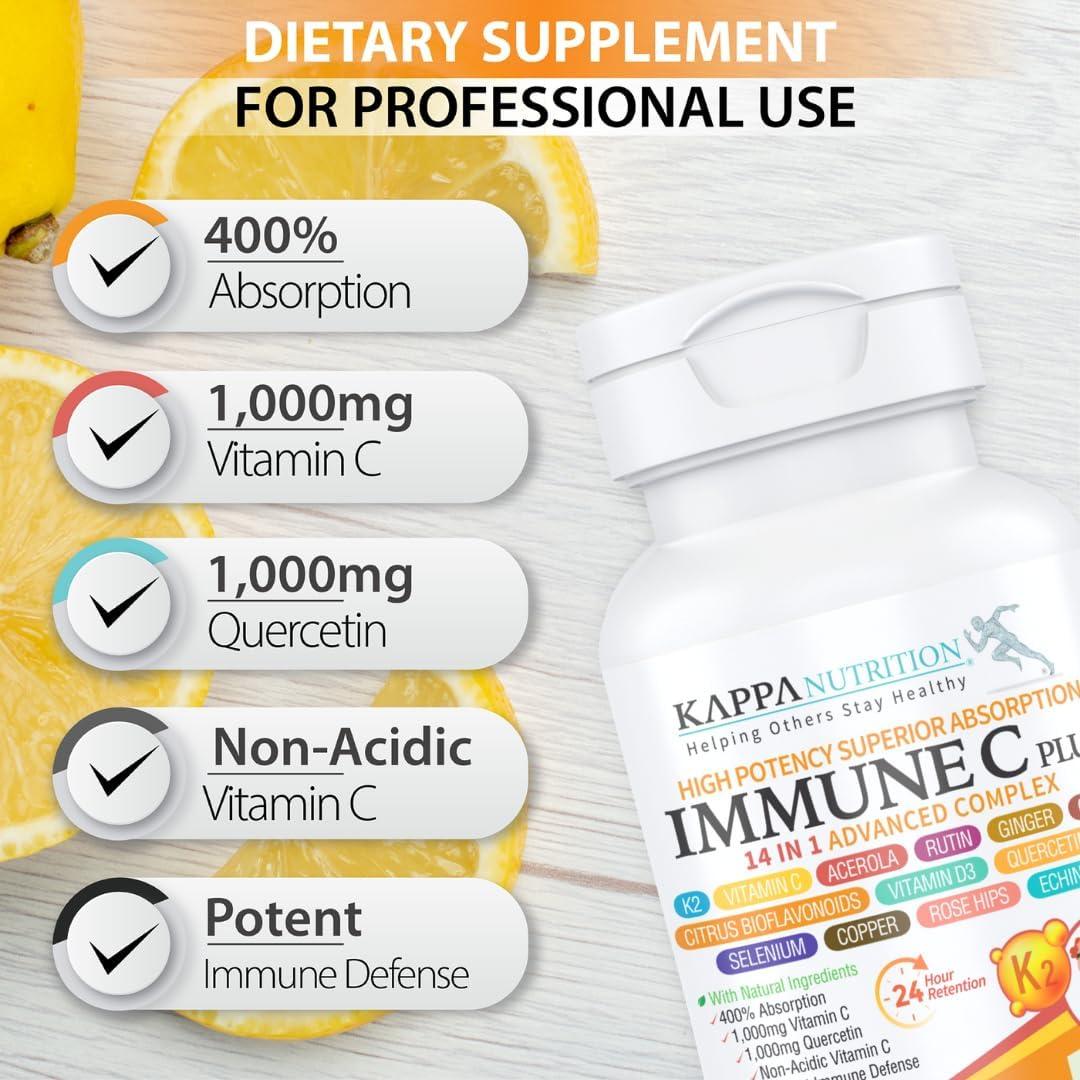 Inmunidad C Plus 14 en 1 Kappa Nutrition 60 Cápsulas