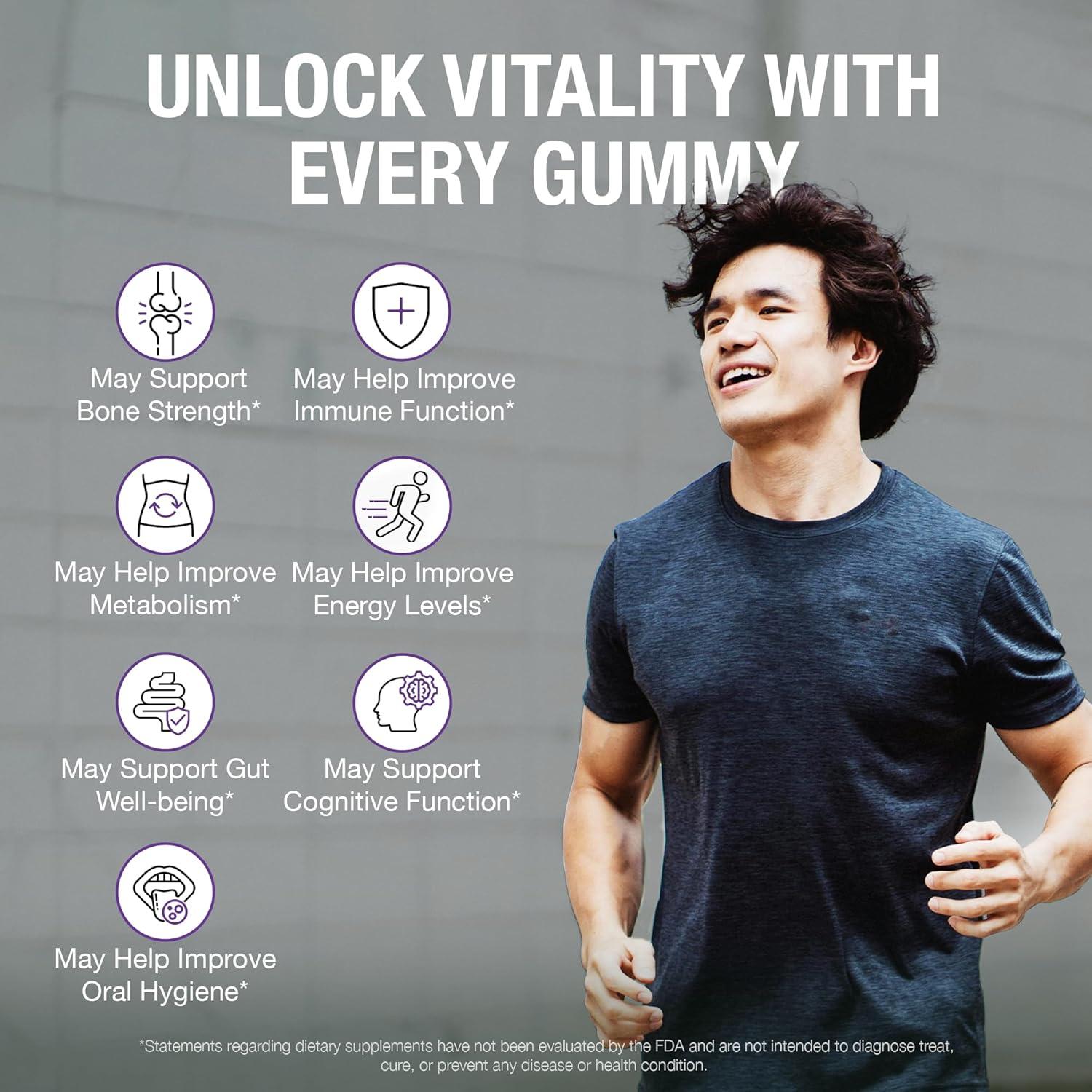 Gomas Multivitamínicas Pure By Nature 60 Unidades A, C, D2, E, K