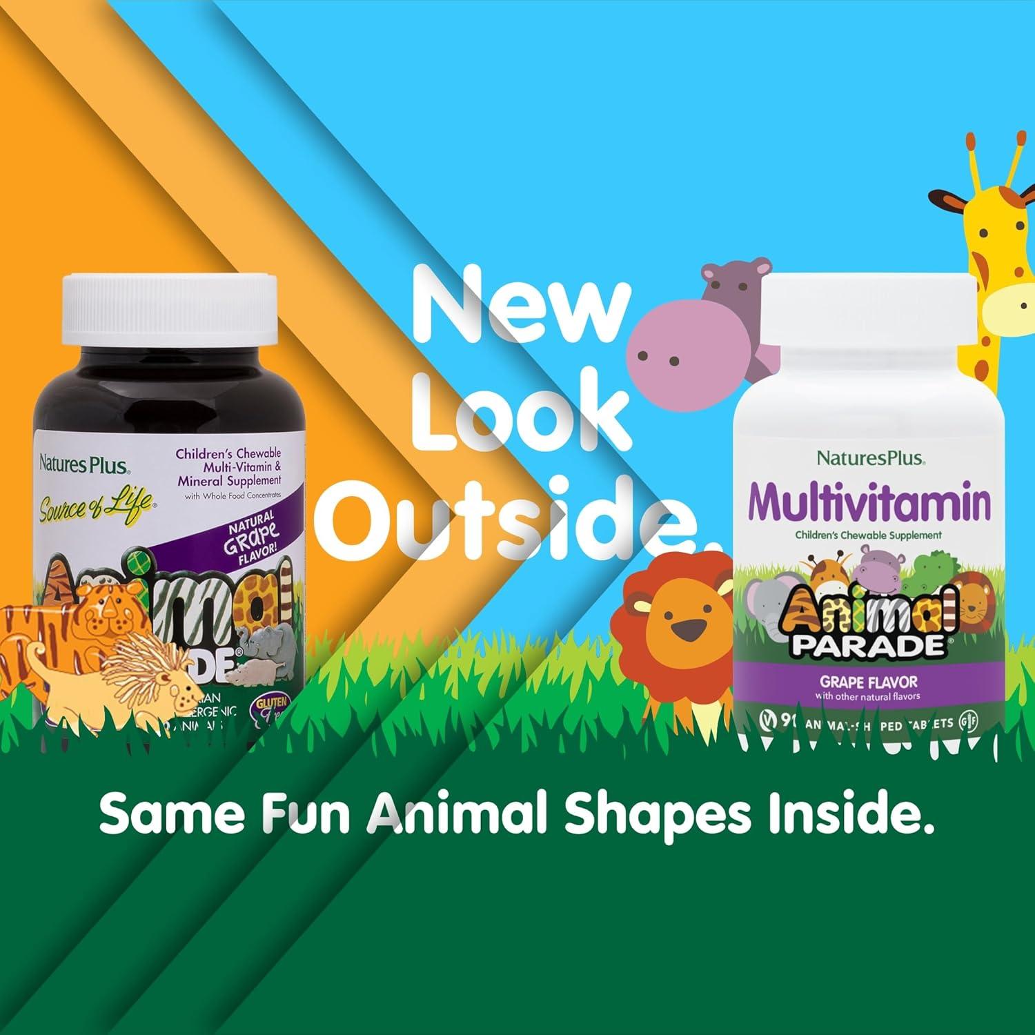 Multivitamina Masticable Niños Natures Plus Uva 90 Tabletas