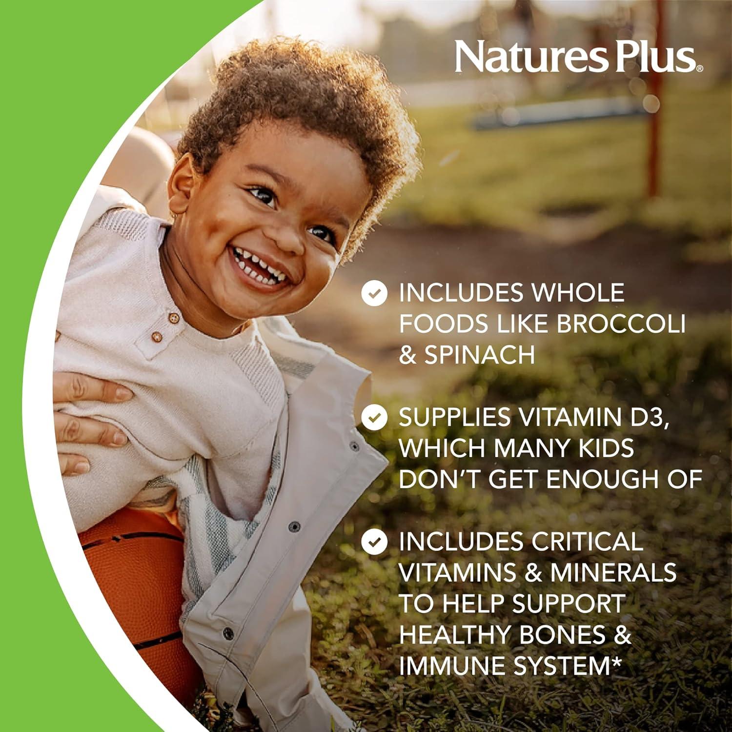 Multivitamina Masticable Niños Natures Plus Uva 90 Tabletas