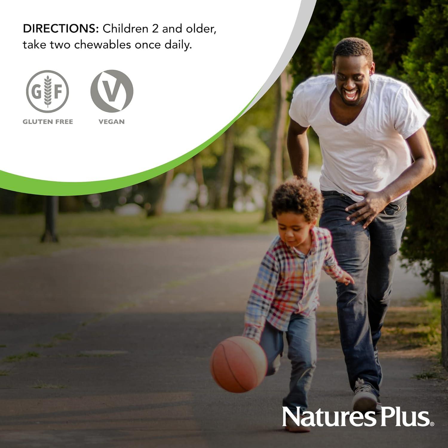 Multivitamina Masticable Niños Natures Plus Uva 90 Tabletas