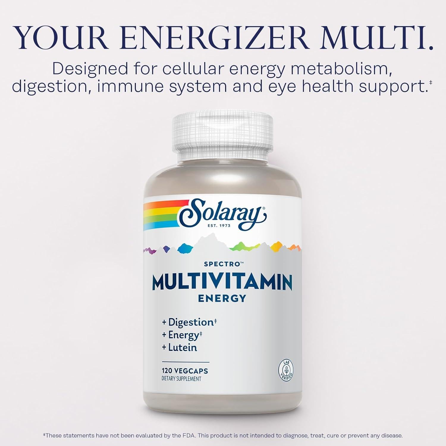 Multivitamina Solaray Spectro Energía 30 VegCaps - Salud Integral