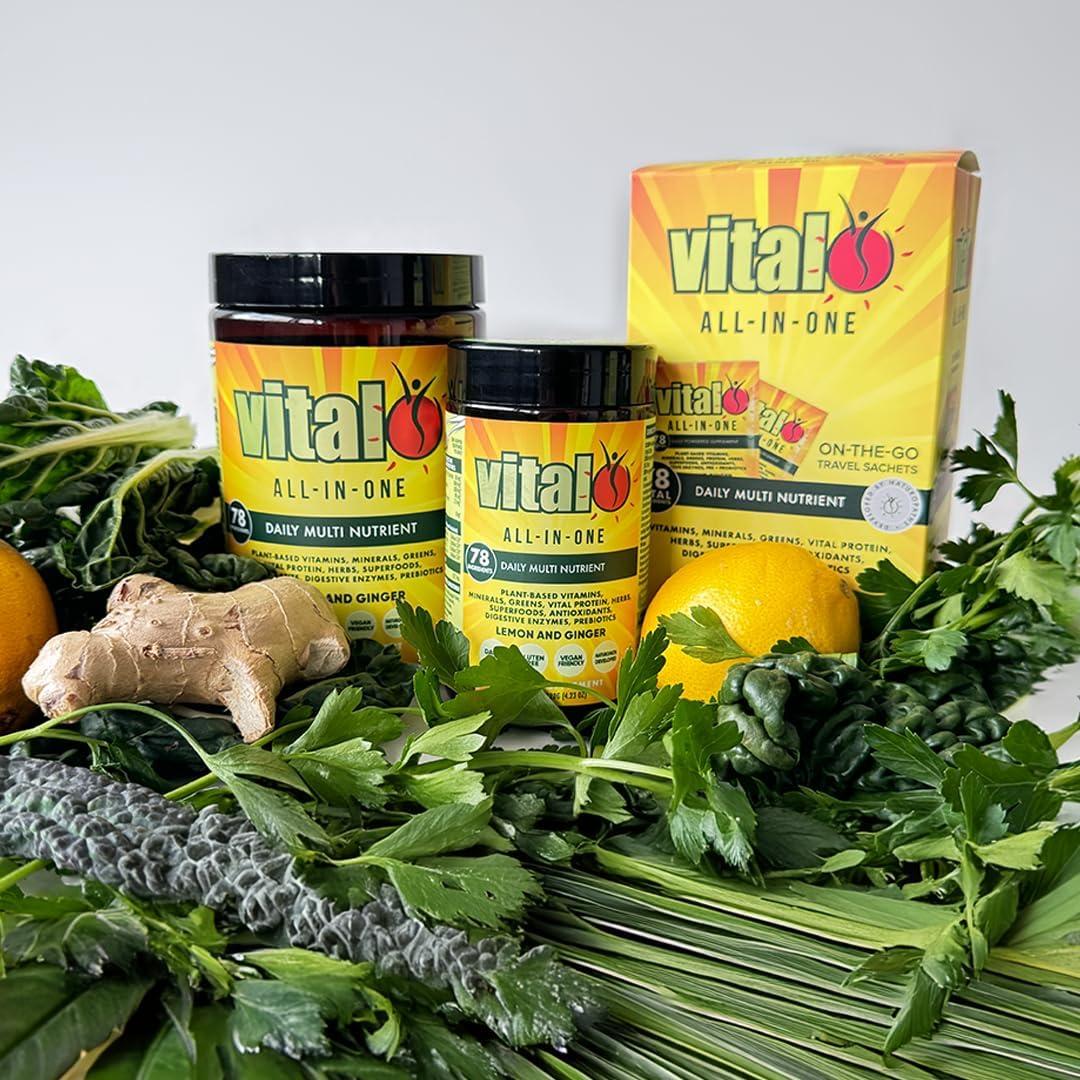 Suplemento en Polvo Vital All-in-One Limón y Jengibre 120g