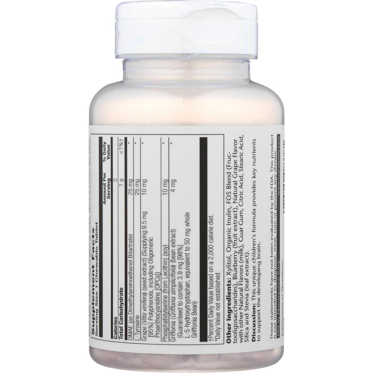 Suplemento Solaray Enfoque para Niños 60 Cápsulas