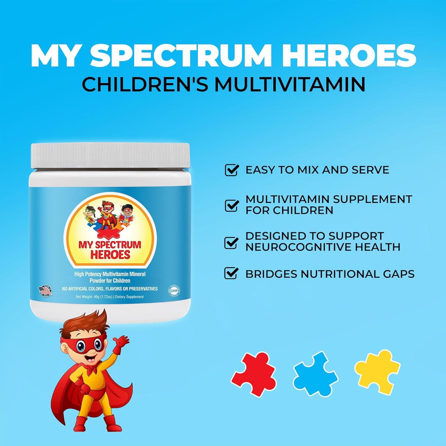 Multivitamina en Polvo para Niños Mis Héroes del Espectro 30 Porciones
