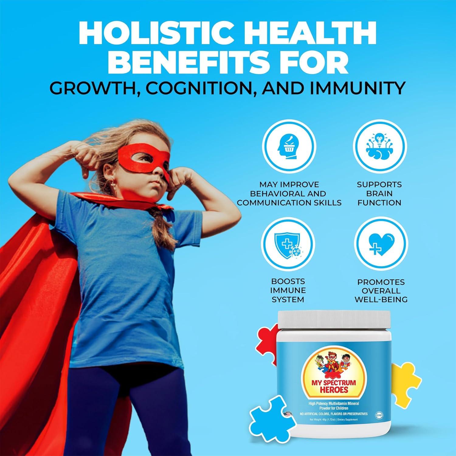 Multivitamina en Polvo para Niños Mis Héroes del Espectro 30 Porciones