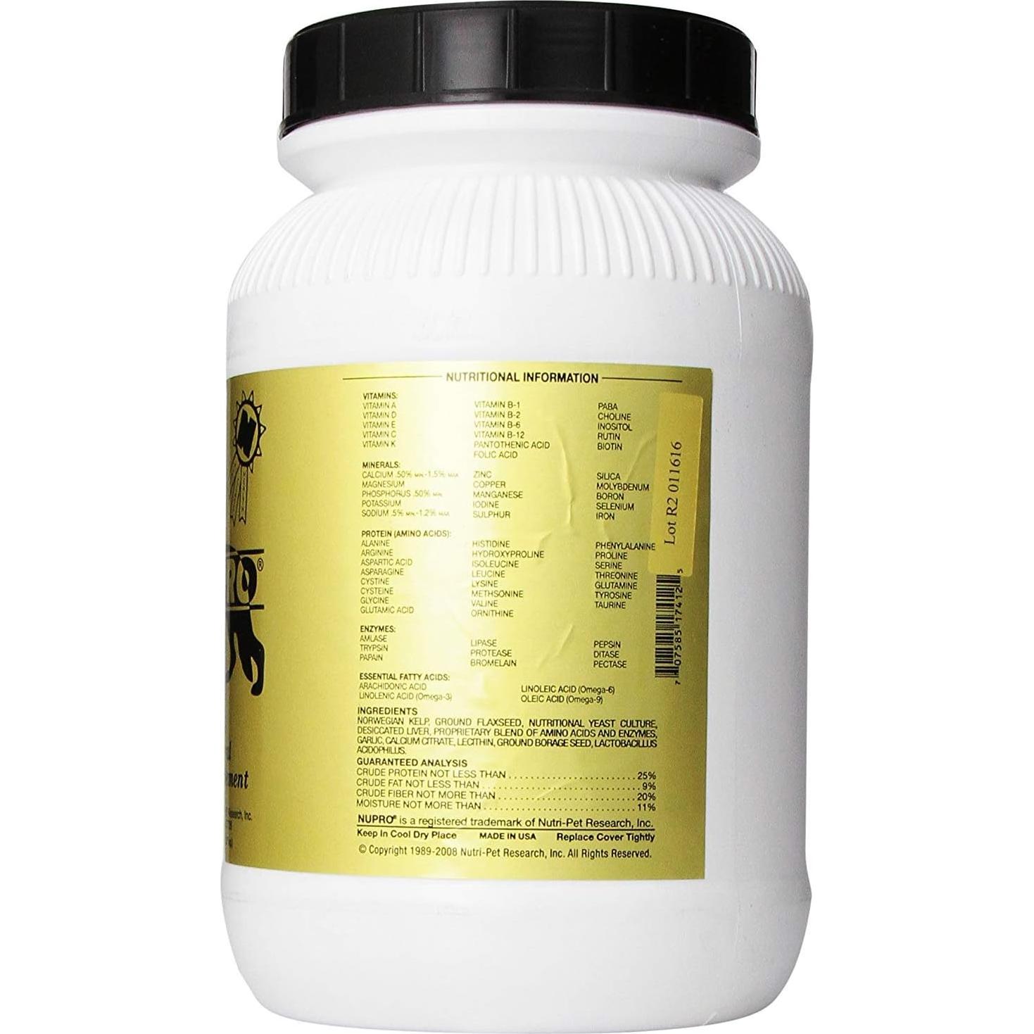 Suplemento Natural para Perros Nupro 2.27 kg - Sin Maíz ni Trigo