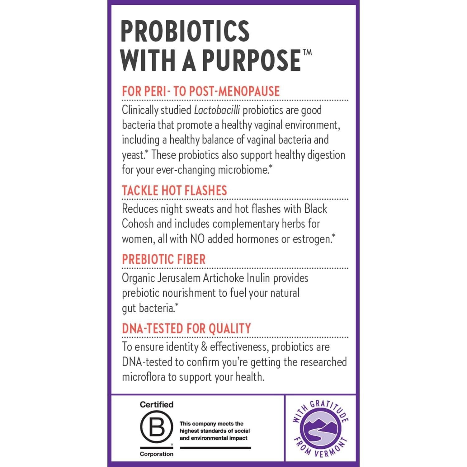 Suplemento Probiotico Nuevo Capítulo Menopausia 30 Cápsulas