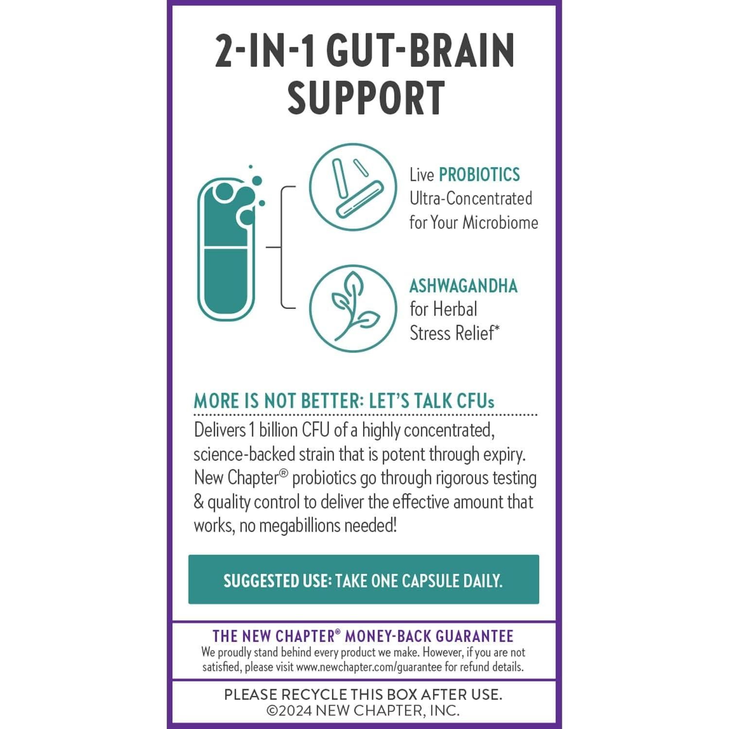 Suplemento Pro-Biótico Nueva Capítulo De-Stress 30 ct