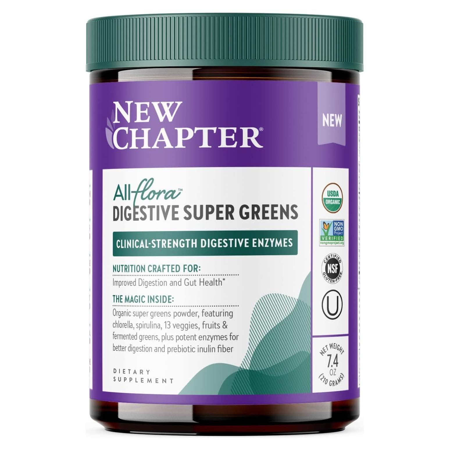 Polvo Super Verdes Digestivos Nuevo Capítulo 300g - Vegano