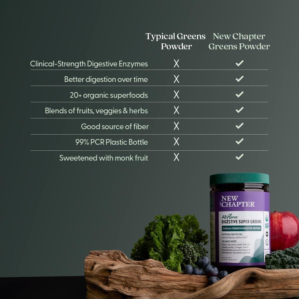 Polvo Super Verdes Digestivos Nuevo Capítulo 300g - Vegano