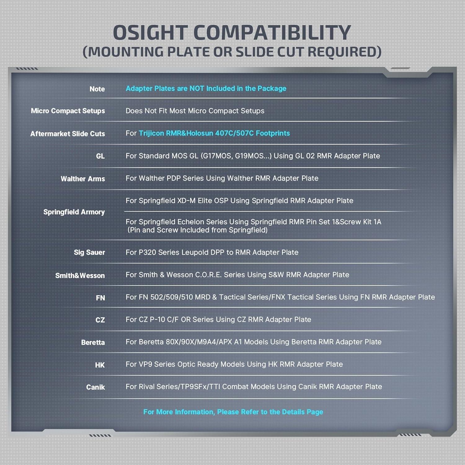 OLIGHT Osight Punto Rojo Recargable con Cubierta Carga