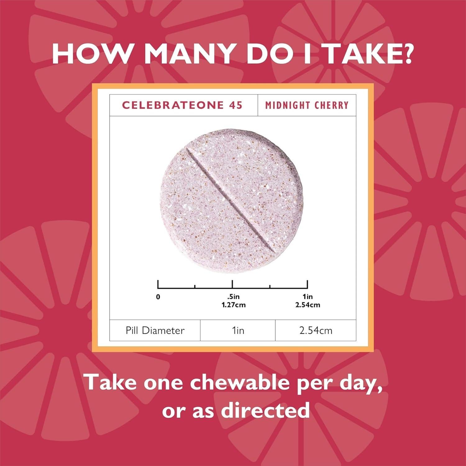 Celebrate Vitamins CelebrateONE 30 Masticables Cereza 45mg Hierro