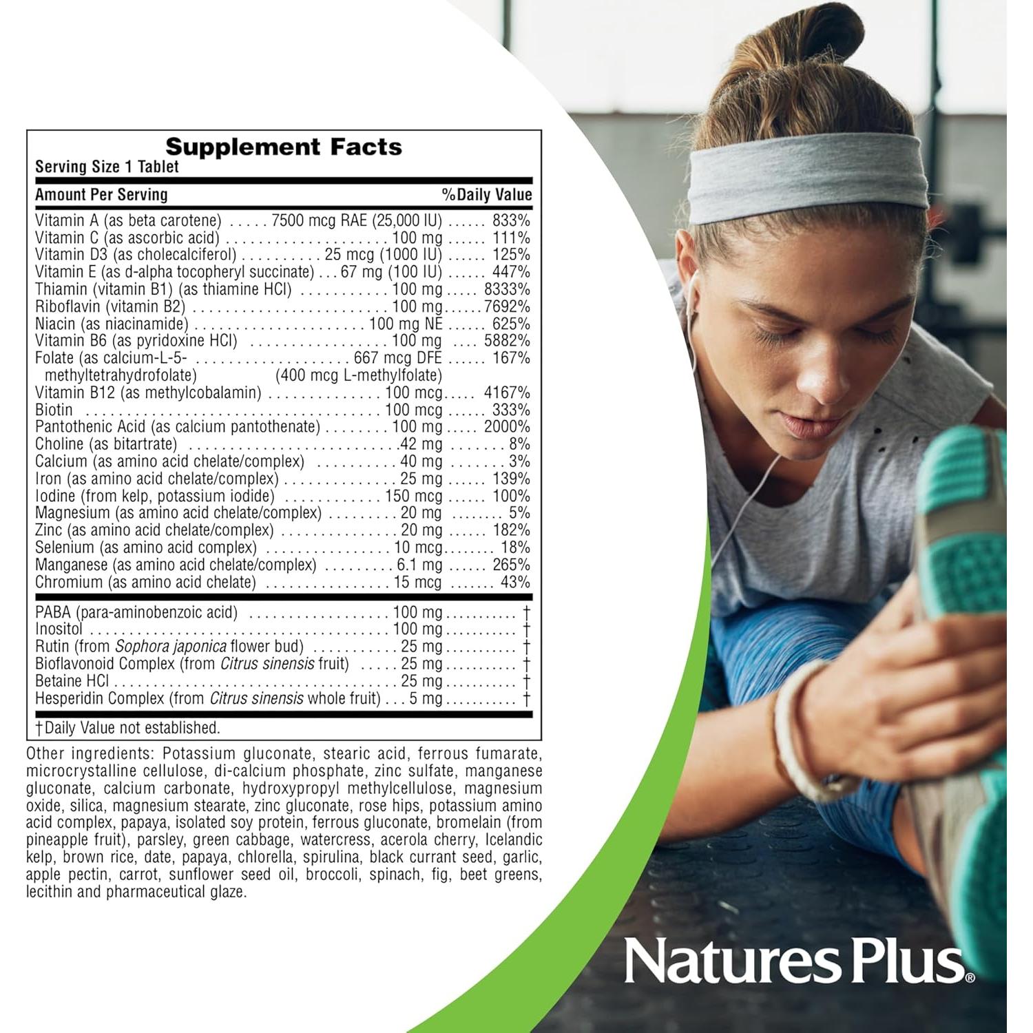 Multivitamina NaturesPlus Ultra II - 360 Tabletas - Energía y Salud